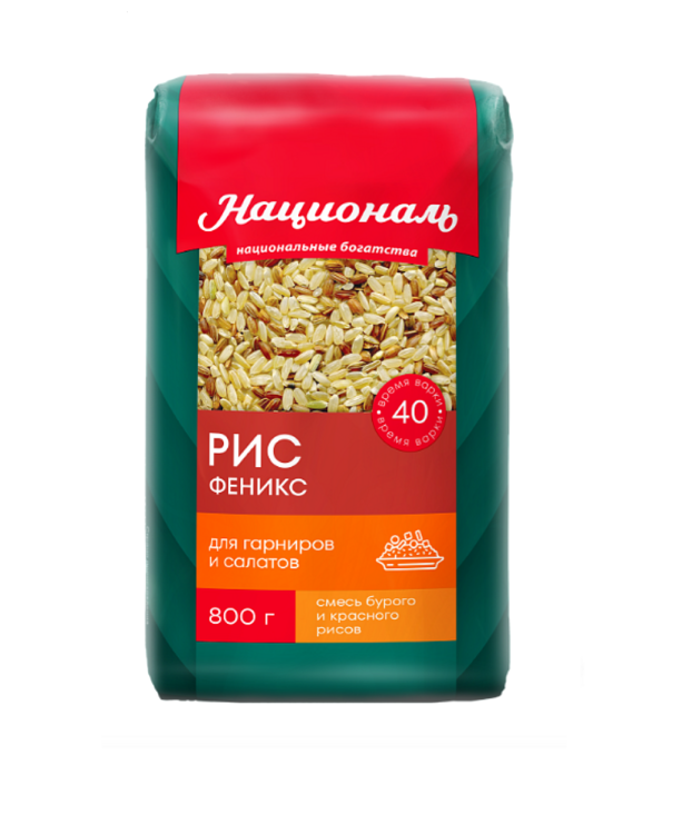 Смесь рисовая из бурого и красного риса ФЕНИКС тм "Националь" 800 г