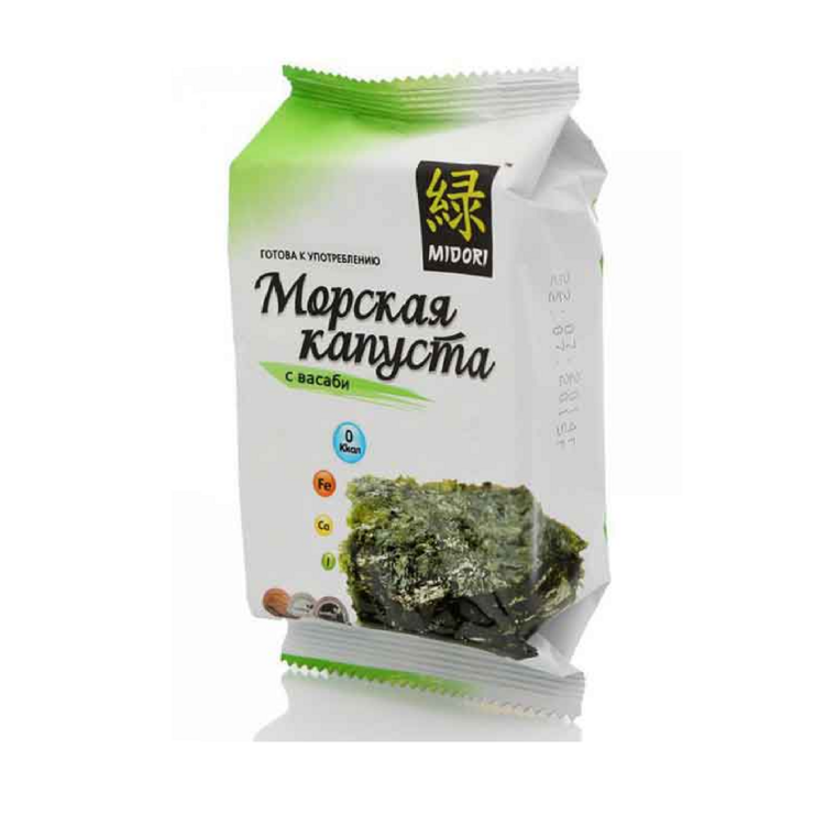 Морская капуста с васаби тм "Midori"  5г