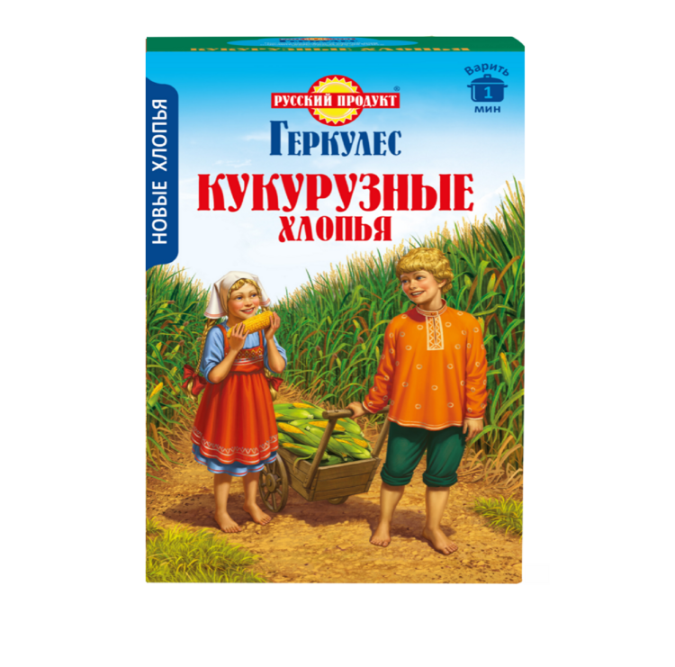 Хлопья кукурузные Геркулес тм "Русский продукт" 400г